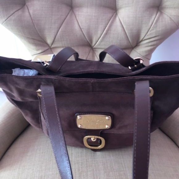 MICHAEL KORS E-1205 HUDSON DOWNTOWN BLACK SUEDE - Picture 9 of 9